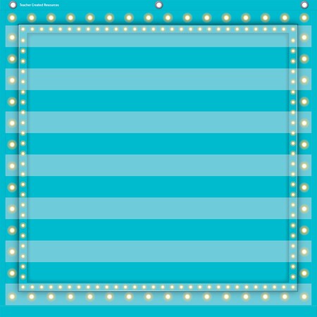 Teacher Created Resources Light Blue Marquee 7 Pocket Chart, 28" x 28" TCR20780